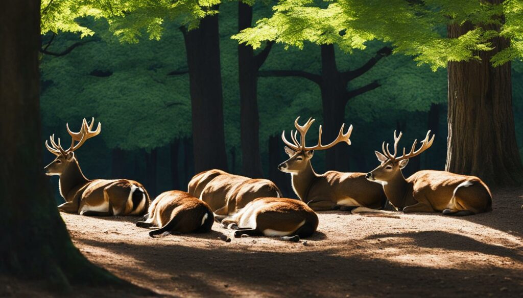 deer sleeping behavior